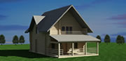 Web Design: Bacostar traditional log house